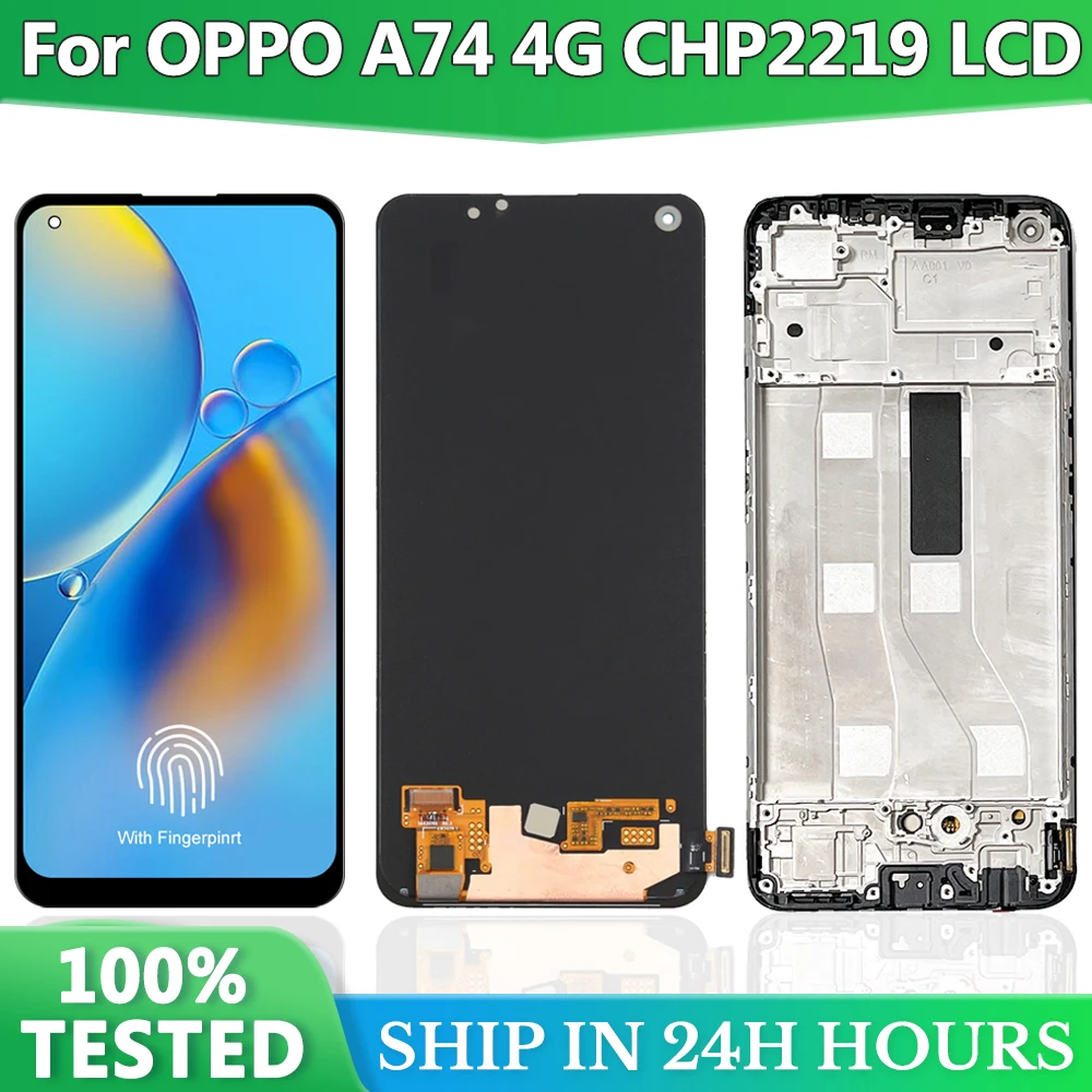 Экран 6,43 дюйма для Oppo A74 4G, ЖК-дисплей с рамкой для замены Oppo A74 CHP2219
Экран 6,43 дюйма для Oppo A74 4G, ЖК-дисплей с рамкой для замены Oppo A74 CHP2219