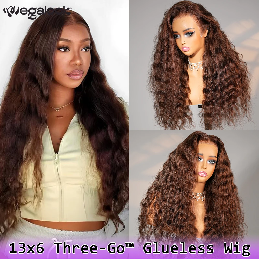 Megalook #4 Chocolate Brown Color Bohemian Curls 13x6 Lace Front Wig Pre-everything Glueless Wig Pre Plucked Natural Hairline
Megalook #4 Chocolate Brown Color Bohemian Curls 13x6 Lace Front Wig Pre-everything Glueless Wig Pre Plucked Natural Hairline