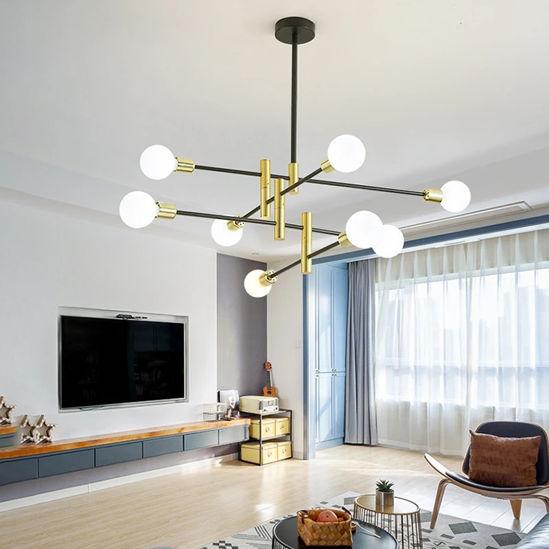 Nordic Pendant Lamp Simple LED Spider Light Creative Personalized Bedroom Ceiling Light for Living Room E27 Base Home Decoration
Nordic Pendant Lamp Simple LED Spider Light Creative Personalized Bedroom Ceiling Light for Living Room E27 Base Home Decoration