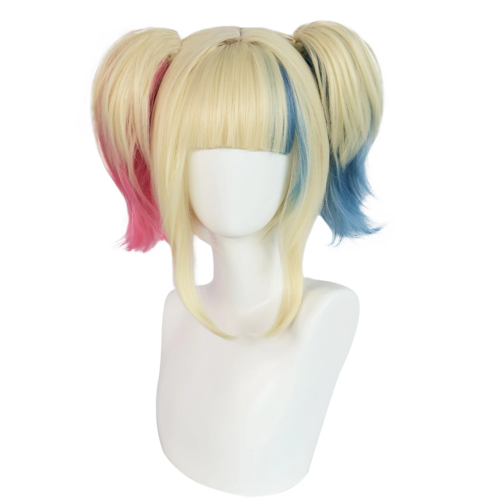 Synthetic Blonde With Pink Blue Double Clip On Ponytails Tricolor Straight Wig With Bangs For Women Anime Cosplay Wig
Synthetic Blonde With Pink Blue Double Clip On Ponytails Tricolor Straight Wig With Bangs For Women Anime Cosplay Wig