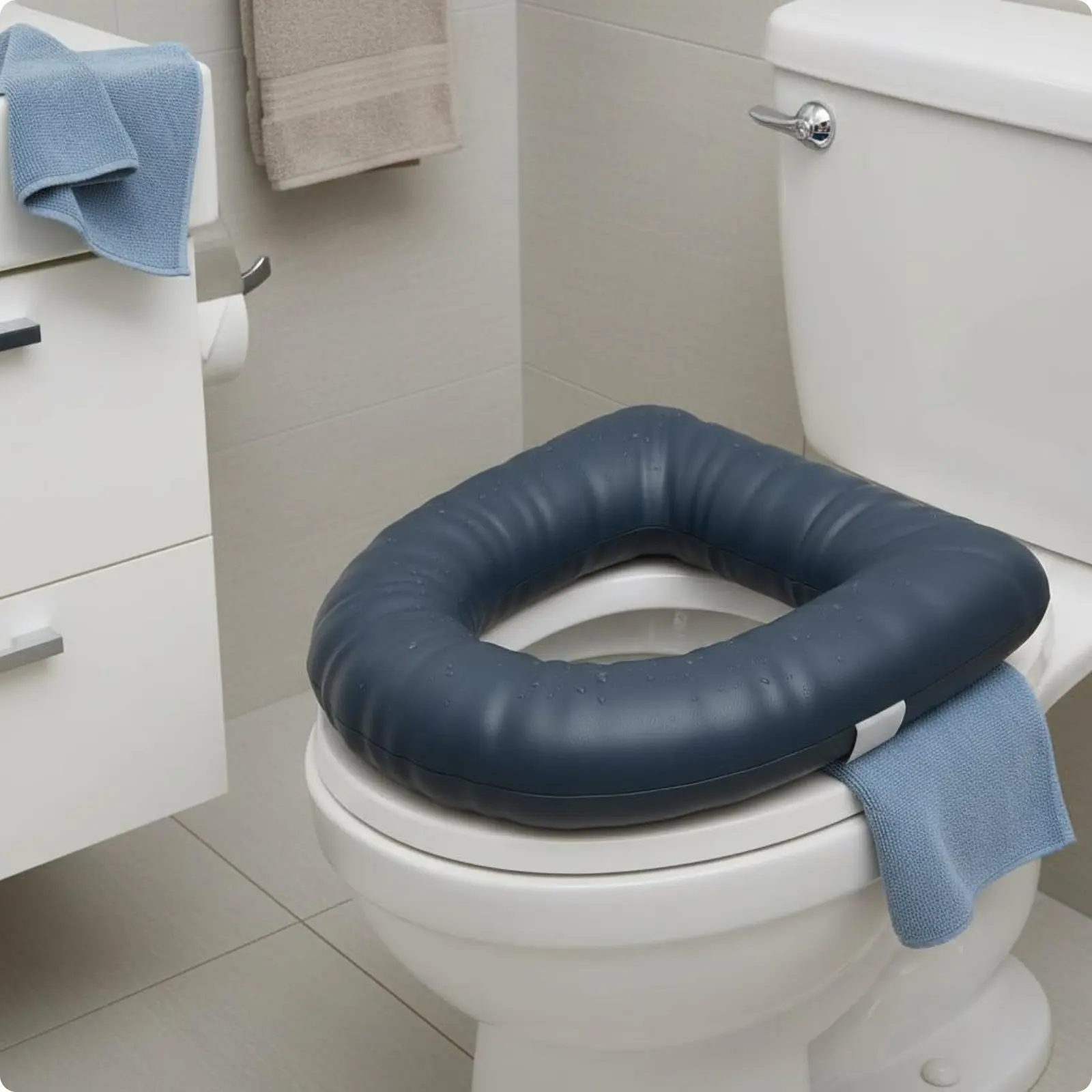 Waterproof Toilet Seat Cushion Thickened Padded Toilet Seat Cover Soft Washroom Accessory Dark Blue
Waterproof Toilet Seat Cushion Thickened Padded Toilet Seat Cover Soft Washroom Accessory Dark Blue