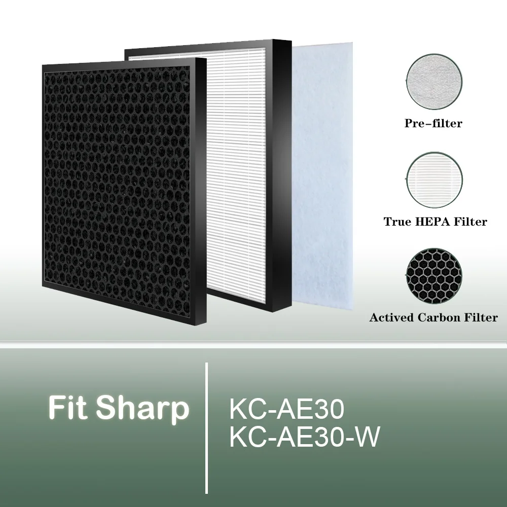 Сменный оригинальный HEPA и карбоновый фильтр для моделей KC-AE30-W KC-AE30 KCAE30W
Сменный оригинальный HEPA и карбоновый фильтр для моделей KC-AE30-W KC-AE30 KCAE30W