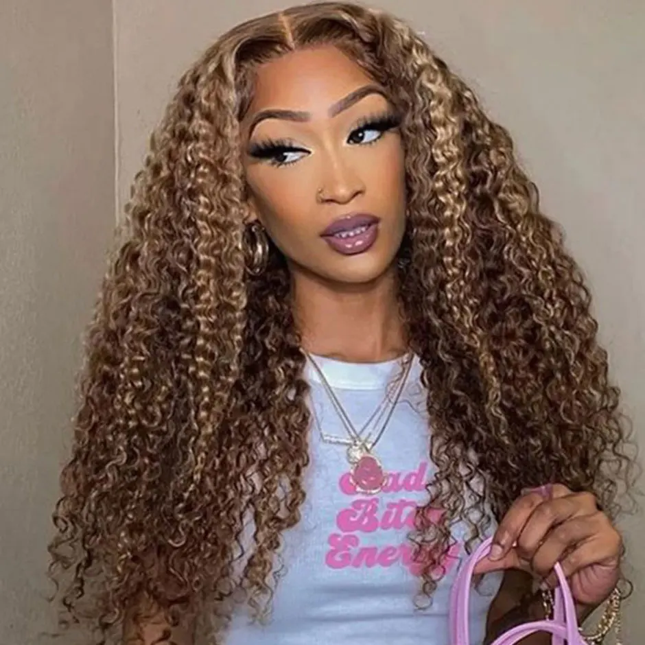 TRACY HAIR 13x4 HD Transparent Lace Front Wig Curly Human Hair Wigs For Women Colored Lace Frontal Wig Highlight Wig Human Hair
TRACY HAIR 13x4 HD Transparent Lace Front Wig Curly Human Hair Wigs For Women Colored Lace Frontal Wig Highlight Wig Human Hair