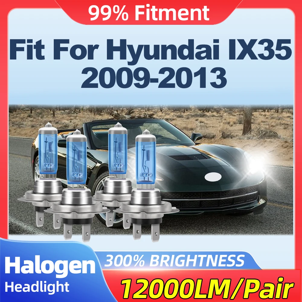 Fit For Hyundai IX35 2009 2010 2011 2012 2013 200W Halogen Lights 24000LM Canbus No Error Car Headlights 12V 6000K Front Lamps
Fit For Hyundai IX35 2009 2010 2011 2012 2013 200W Halogen Lights 24000LM Canbus No Error Car Headlights 12V 6000K Front Lamps
