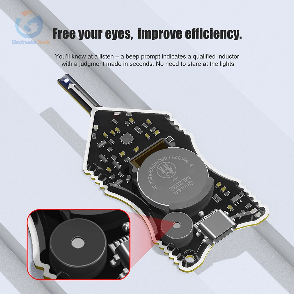 LTD-100 Inductance Tester Rechargeable Motherboard Coil Tester Type C Port Dual Alerts for Electromagnetic Testing
LTD-100 Inductance Tester Rechargeable Motherboard Coil Tester Type C Port Dual Alerts for Electromagnetic Testing