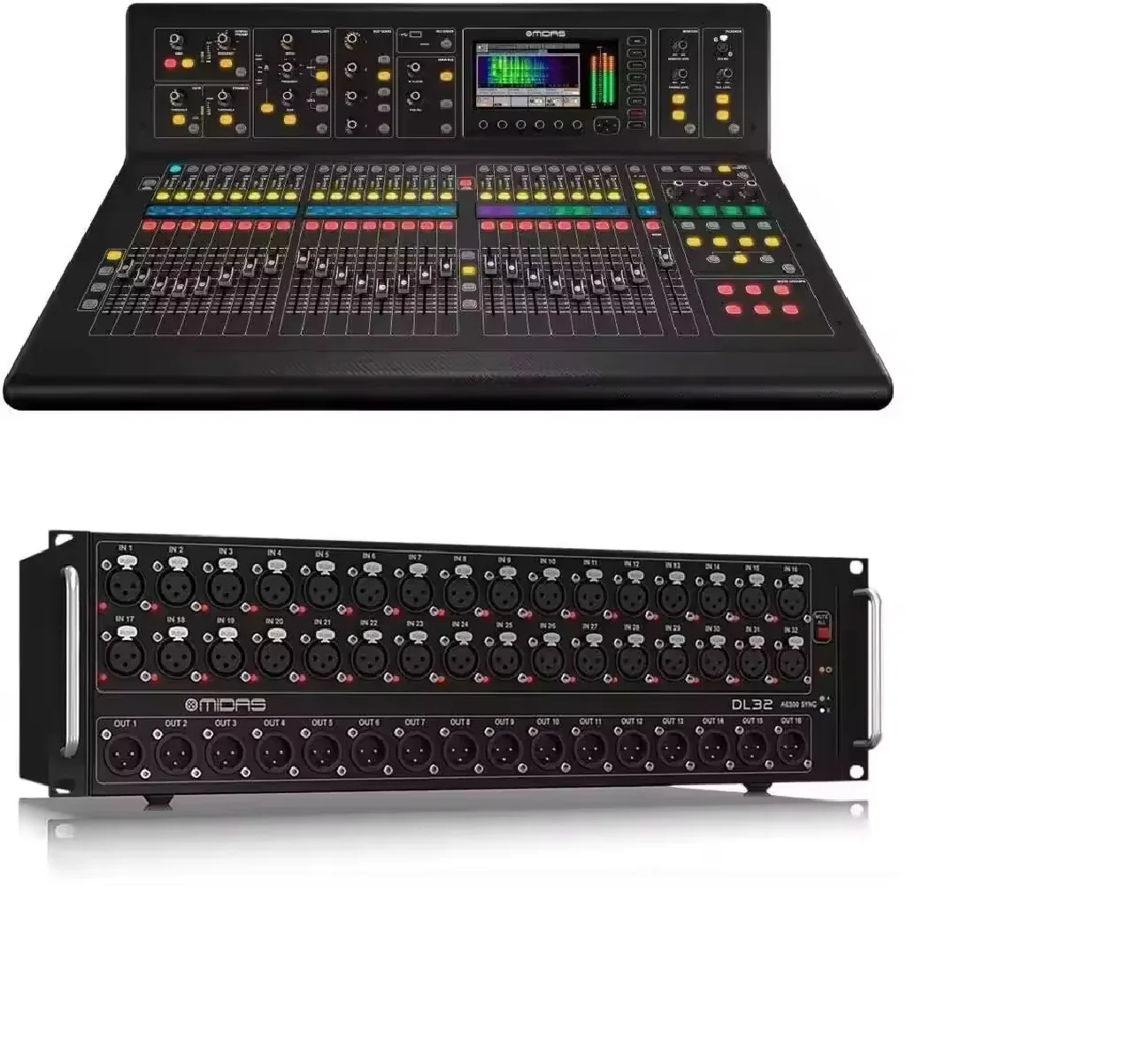 BEST SALES Midas M32R Live Digital Mixer with DL32 Stage Box + 150' Cat5 Network Cable Spool OL
BEST SALES Midas M32R Live Digital Mixer with DL32 Stage Box + 150' Cat5 Network Cable Spool OL