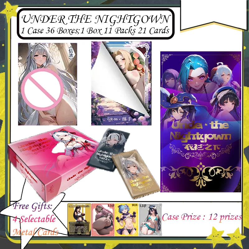 UNDER THE NIGHTGOWN YISIQITAN Goddess Story Collection Cards Full Set Booster Box Anime Character Card Toys Gifts Kids Hobbies
UNDER THE NIGHTGOWN YISIQITAN Goddess Story Collection Cards Full Set Booster Box Anime Character Card Toys Gifts Kids Hobbies