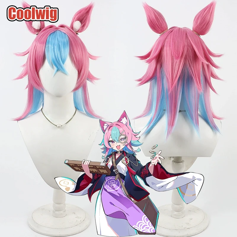 Coolwig Synthetic Hair Parunan Cosplay Wigs With Ears Game Astral Party Parunan Long Pink Mixed Light Blue Wig Heat Resistant
Coolwig Synthetic Hair Parunan Cosplay Wigs With Ears Game Astral Party Parunan Long Pink Mixed Light Blue Wig Heat Resistant