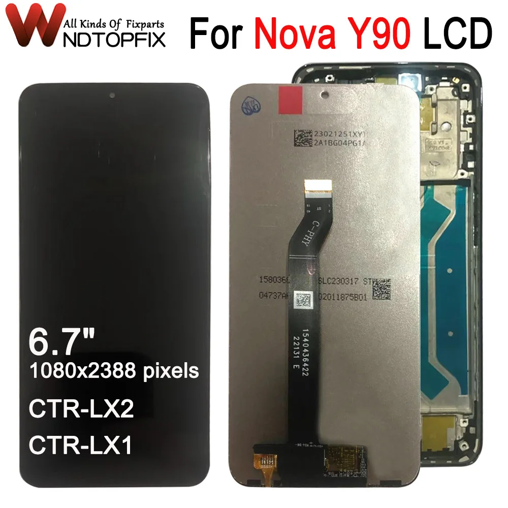 6.7"For Huawei nova Y90 LCD Display Touch Screen Digitizer Assembly Replacement For Huawei Nova Y90 LCD CTR-LX2 CTR-LX1 Screen
6.7"For Huawei nova Y90 LCD Display Touch Screen Digitizer Assembly Replacement For Huawei Nova Y90 LCD CTR-LX2 CTR-LX1 Screen