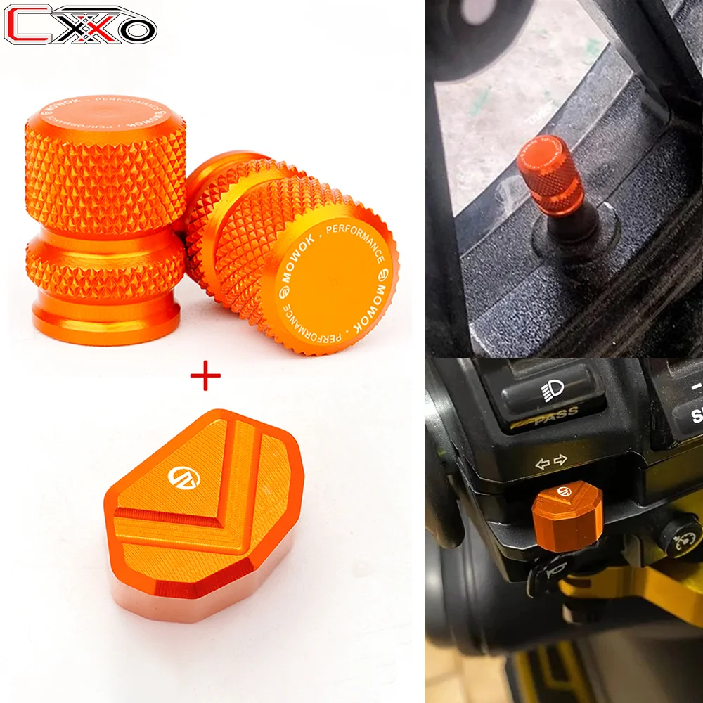 For KTM Adventure 790 890 1090 1290 SUPER ADVENTURE S R T Duk 125 200 250 390 CNC Motorcycle Tire Valve Caps Turn Switch Button
For KTM Adventure 790 890 1090 1290 SUPER ADVENTURE S R T Duk 125 200 250 390 CNC Motorcycle Tire Valve Caps Turn Switch Button