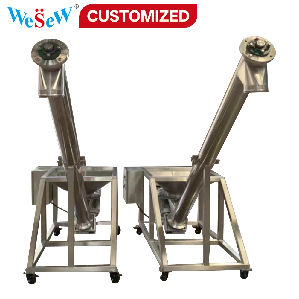 Customizable mobile stainless steel screw feeder fully automatic auger conveyor for flour feed chemical powders and granules
Customizable mobile stainless steel screw feeder fully automatic auger conveyor for flour feed chemical powders and granules