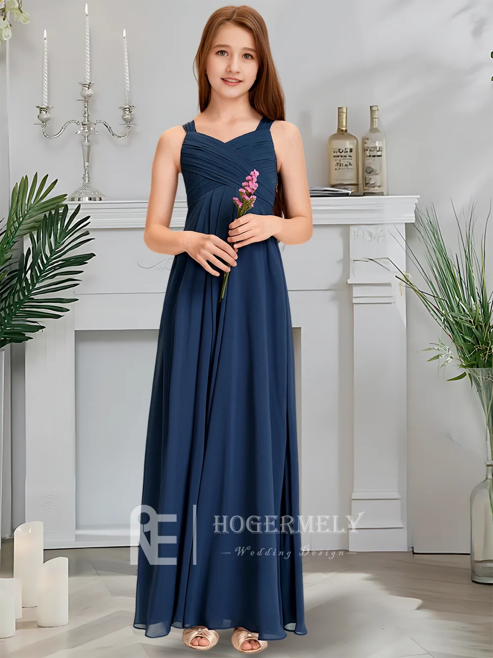 A Junior Bridesmaid Dress Midnight Navy V Neck Chiffon Lace Floor Length Flower Girl Dress Sleeveless Back Zip Perfect For
A Junior Bridesmaid Dress Midnight Navy V Neck Chiffon Lace Floor Length Flower Girl Dress Sleeveless Back Zip Perfect For