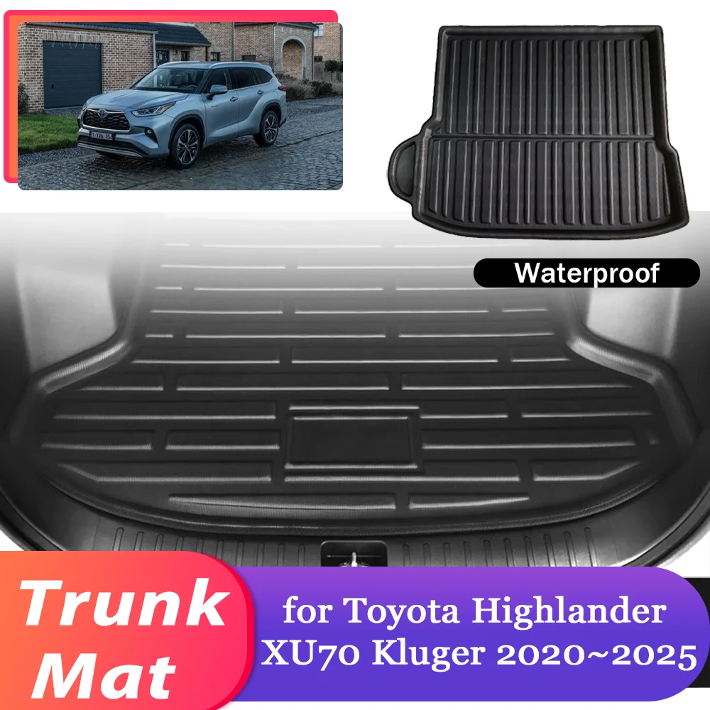 Коврик в багажник автомобиля для Toyota Highlander XU70 Kluger 2020 ~ 2025 2021 2022, водонепроницаемый багажный коврик, чехол, аксессуары для ковров
Коврик в багажник автомобиля для Toyota Highlander XU70 Kluger 2020 ~ 2025 2021 2022, водонепроницаемый багажный коврик, чехол, аксессуары для ковров