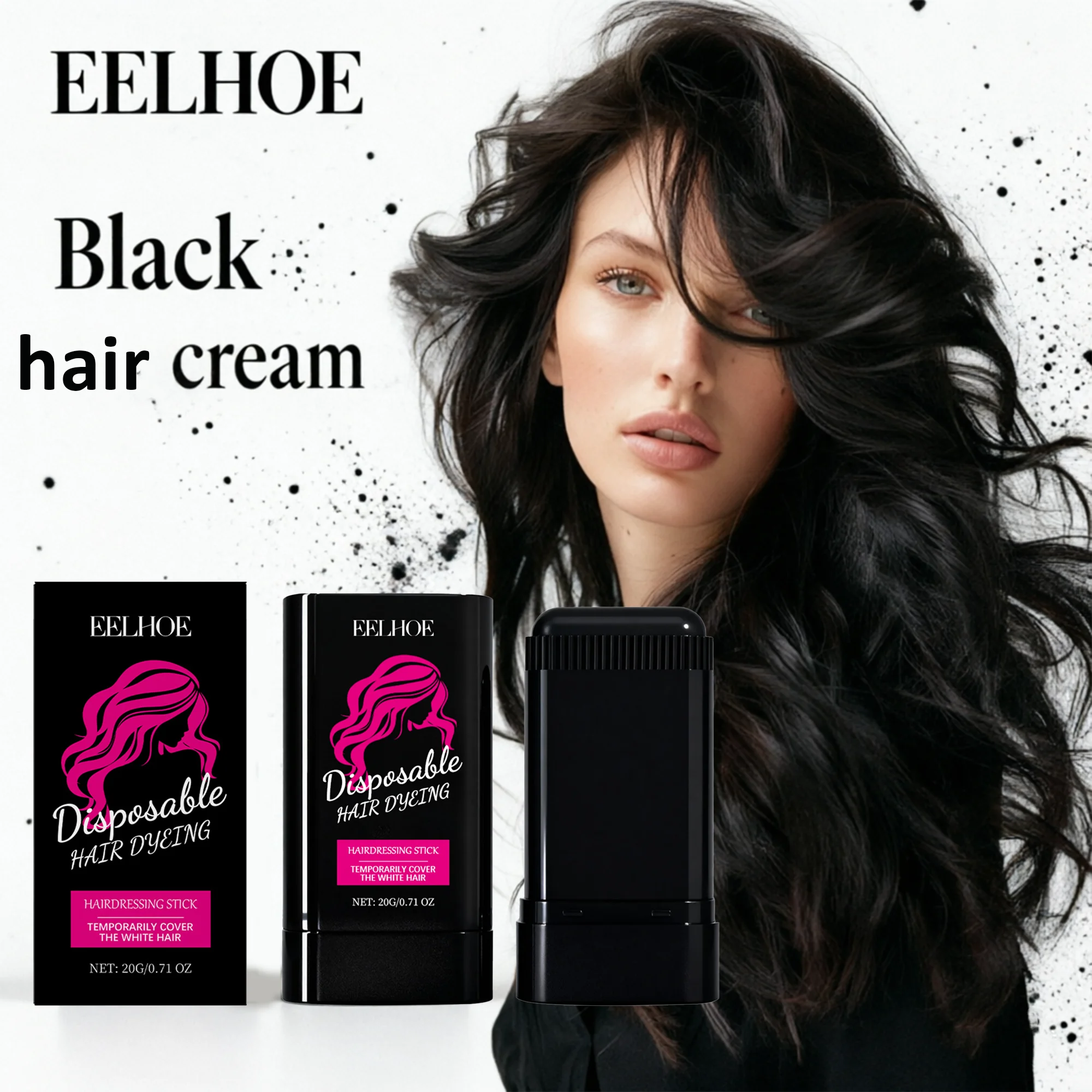 EELHOE Black Hair Color Wax Temporary Waterproof Hair Styling Paste For Daily Use And Travel
EELHOE Black Hair Color Wax Temporary Waterproof Hair Styling Paste For Daily Use And Travel