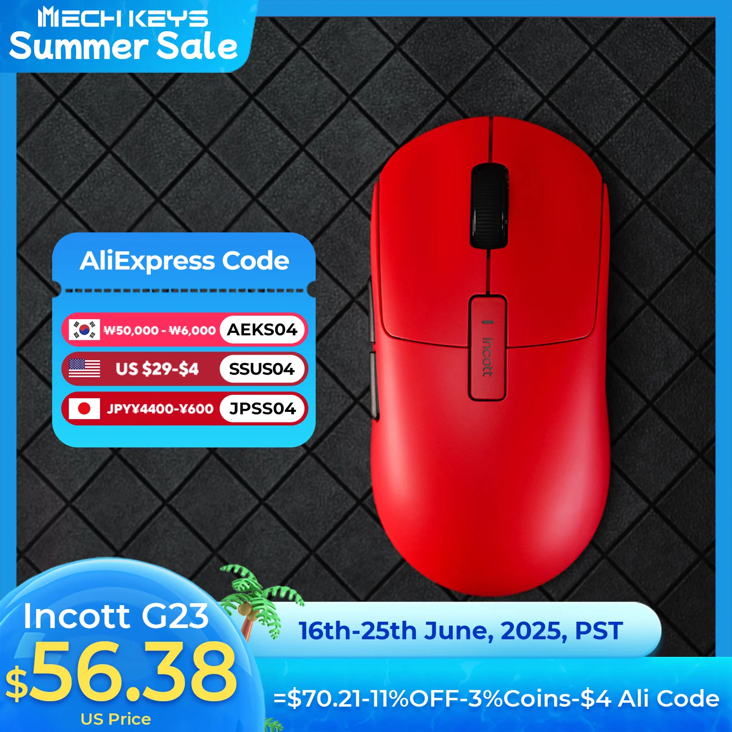 Incott G23 Series PAW3950 Hot Swap 8Khz Gaming Mouse Wireless 2.4G+Wired 2 Mode Ergonomic Design Mouse For Gamers And Enthusiast
Incott G23 Series PAW3950 Hot Swap 8Khz Gaming Mouse Wireless 2.4G+Wired 2 Mode Ergonomic Design Mouse For Gamers And Enthusiast