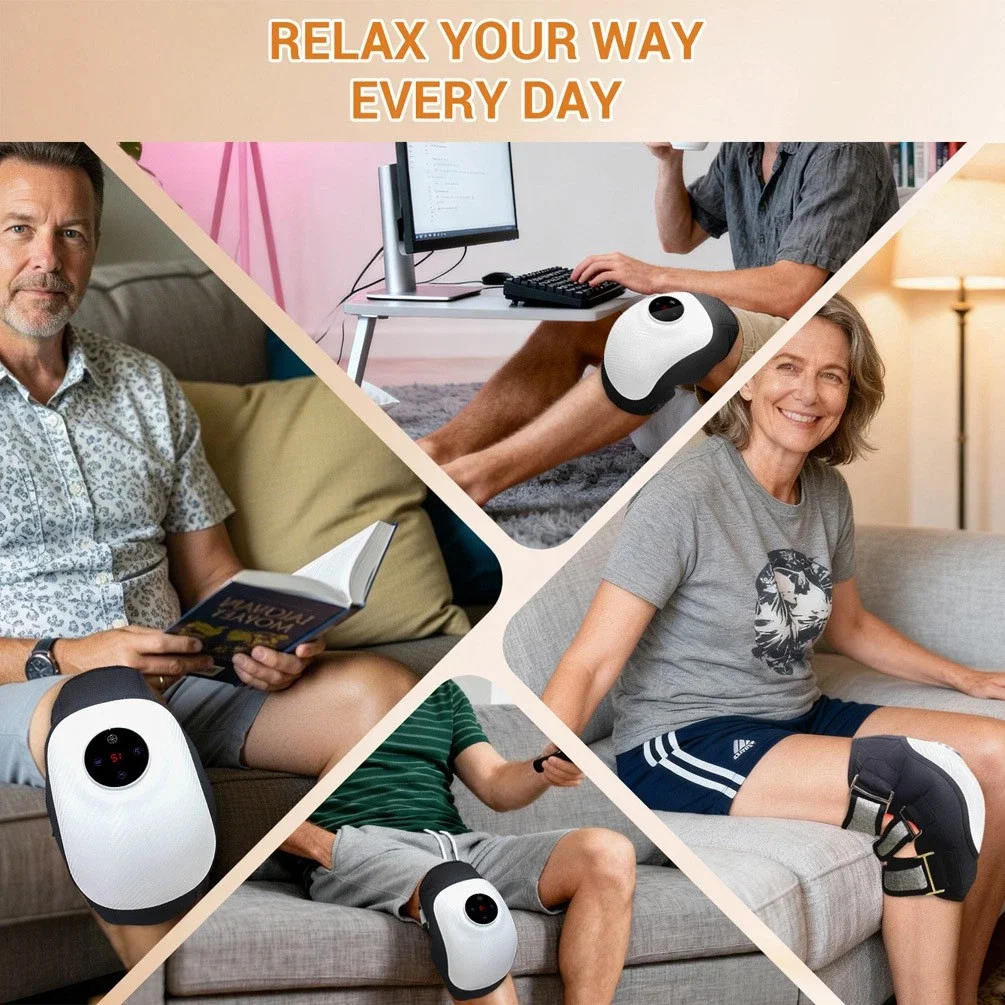 ZJZK Cordless Knee Massager with Vibration Heat Red Light Therapy Arthritis Joint Pain Relief for Knee Shoulder Elbow Treatment
ZJZK Cordless Knee Massager with Vibration Heat Red Light Therapy Arthritis Joint Pain Relief for Knee Shoulder Elbow Treatment