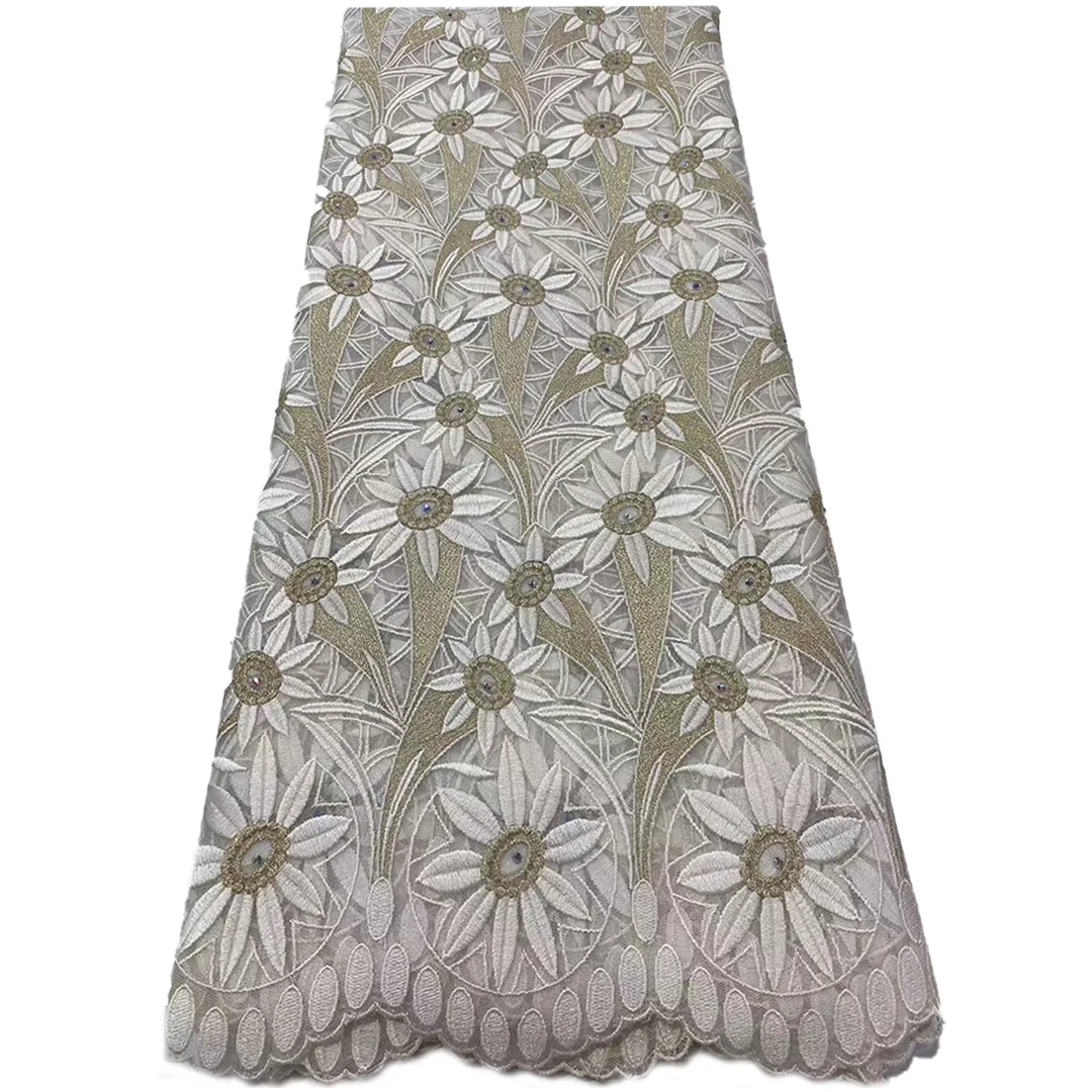 Nigerian Cotton Voile Lace Fabric with Stones 2026 New African Swiss Style for Women's Wedding Sewing
Nigerian Cotton Voile Lace Fabric with Stones 2026 New African Swiss Style for Women's Wedding Sewing