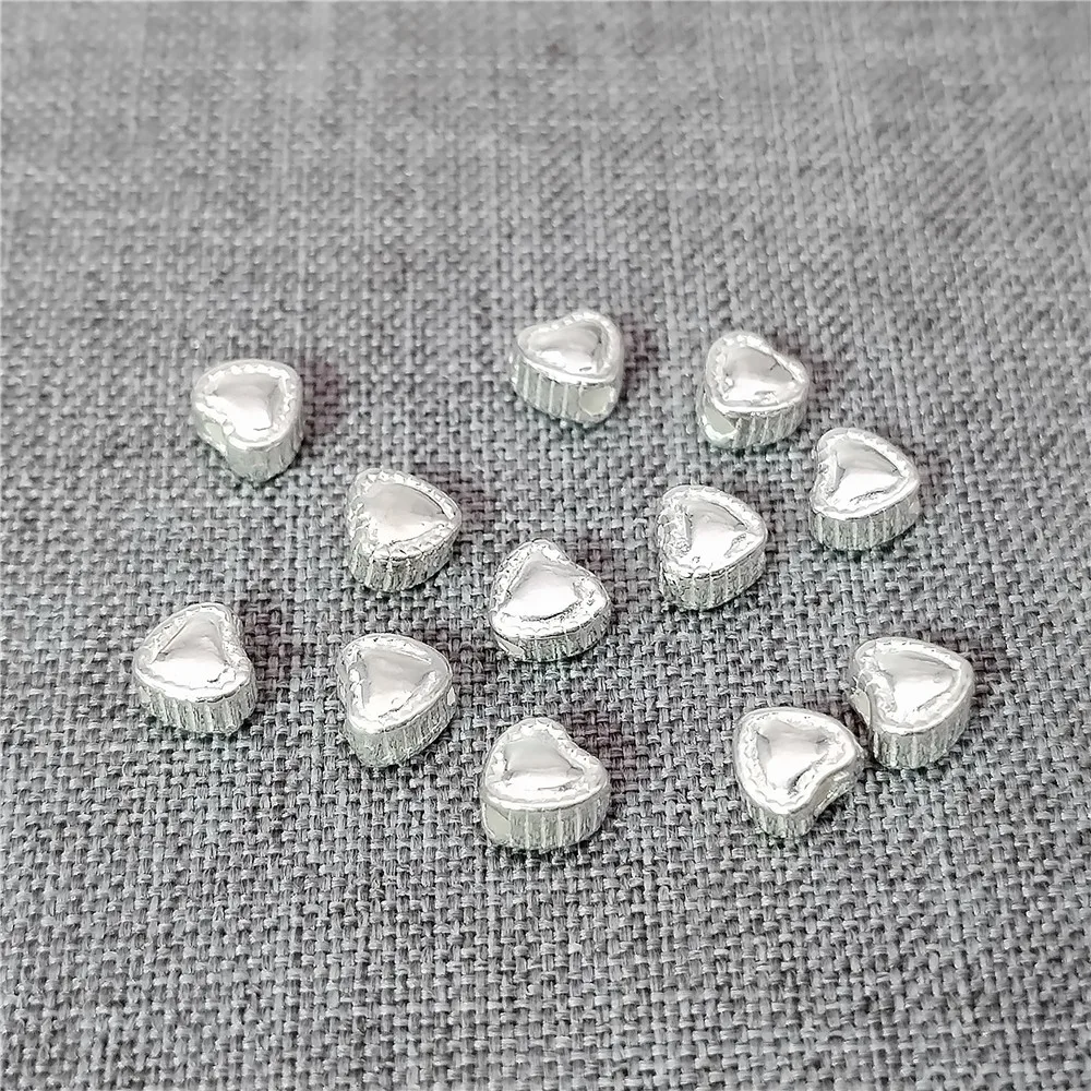 10pcs of 925 Sterling Silver Small Love Heart Beads 2-Sided Valentine Bracelet Spacer 4.5mm
10pcs of 925 Sterling Silver Small Love Heart Beads 2-Sided Valentine Bracelet Spacer 4.5mm