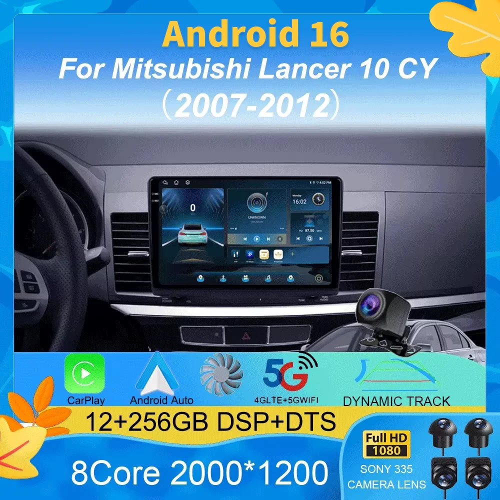 Android 16 Car Radio For Mitsubishi Lancer 10 CY 2007 - 2012 Multimedia Video Player Navigation stereo GPS
Android 16 Car Radio For Mitsubishi Lancer 10 CY 2007 - 2012 Multimedia Video Player Navigation stereo GPS