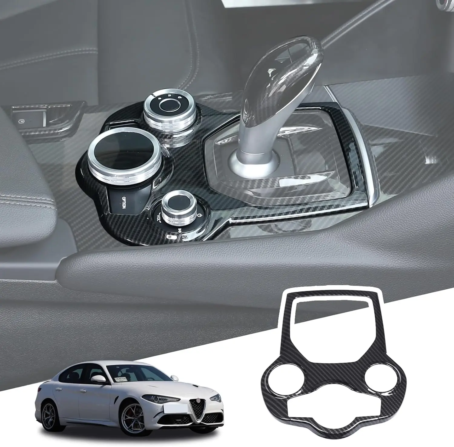 ABS Carbon Fiber For Alfa Romeo Giulia Stelvio 2016 2017 2018 2019 Car Accessories Console Gear Shift Panel Frame Cover Trim
ABS Carbon Fiber For Alfa Romeo Giulia Stelvio 2016 2017 2018 2019 Car Accessories Console Gear Shift Panel Frame Cover Trim