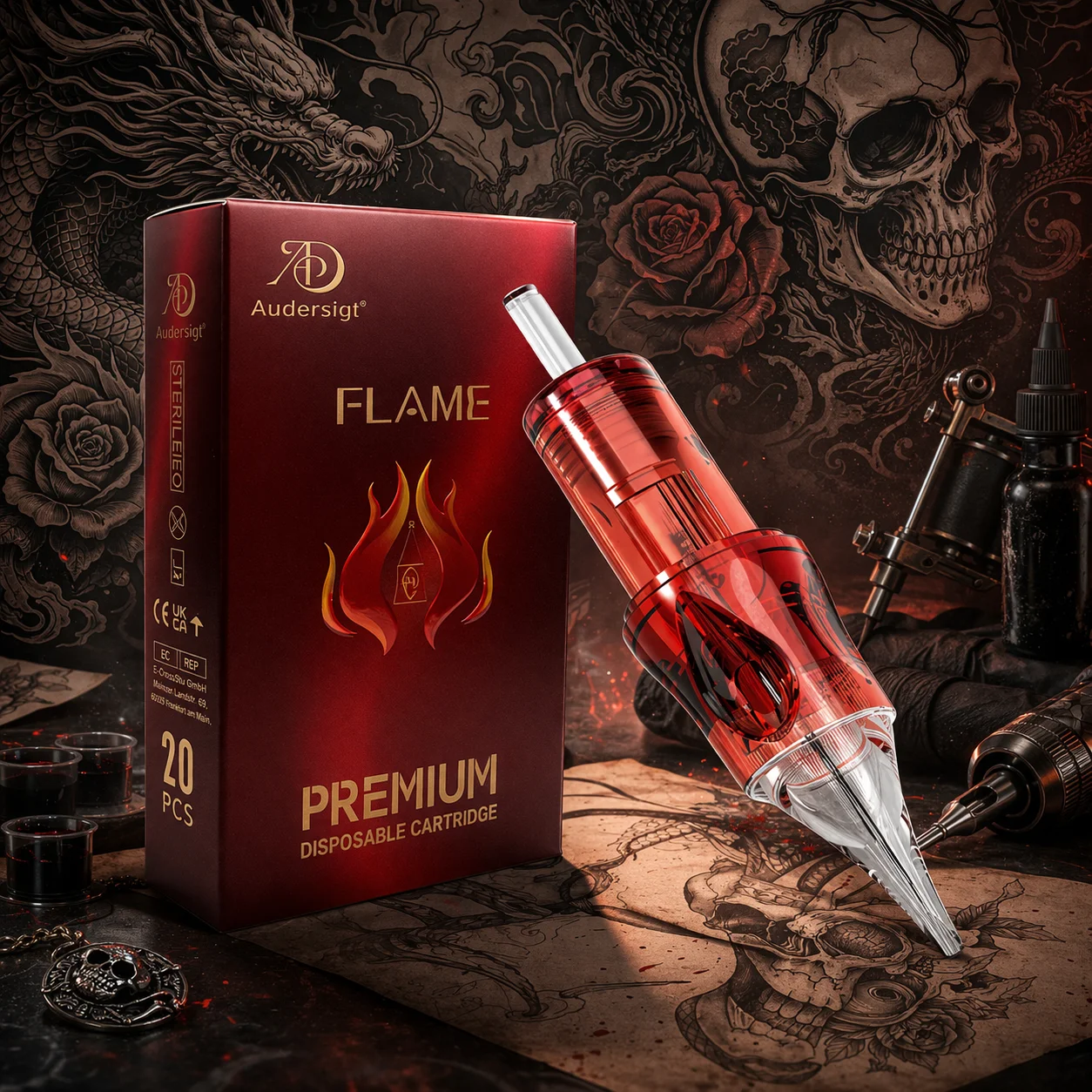 Иглы-картриджи для тату Audersigt, 20 шт., стерилизованные, с защитной мембраной
Иглы-картриджи для тату Audersigt, 20 шт., стерилизованные, с защитной мембраной