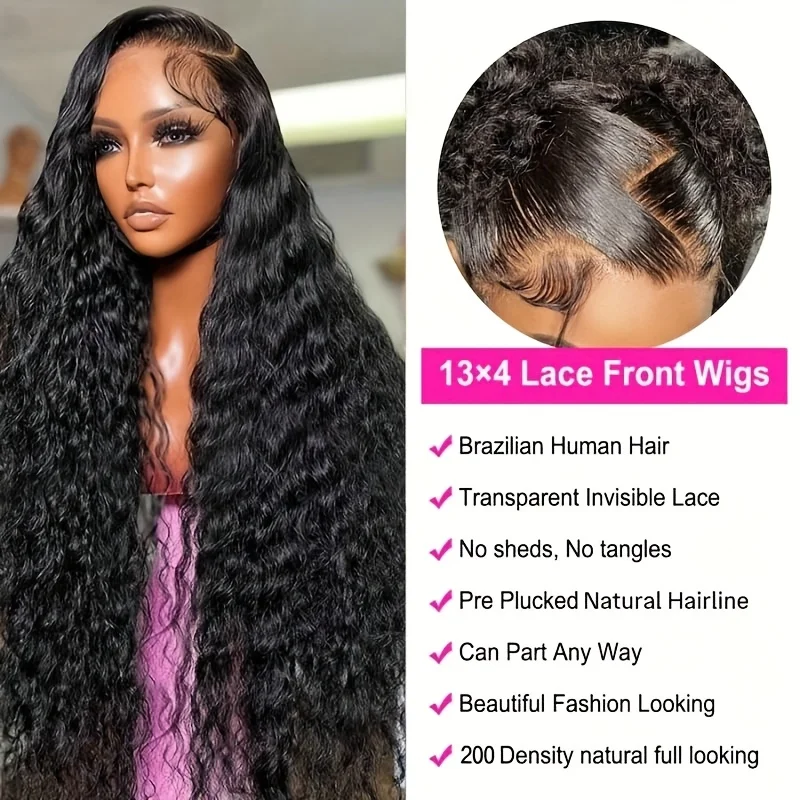 180 Density Loose Human Hair wigs 40 inch 13x6 Natural Black Brazilian Curly Loose Deep Wave 13x4 HD Lace Frontal Wig For Women
180 Density Loose Human Hair wigs 40 inch 13x6 Natural Black Brazilian Curly Loose Deep Wave 13x4 HD Lace Frontal Wig For Women