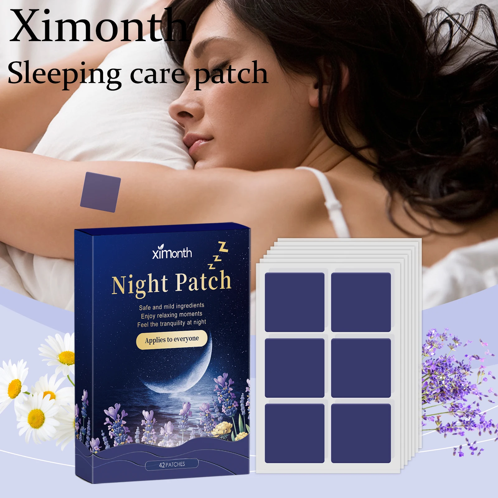 Natural Lavender Sleeping Patch Floral Fragrance Improve Sleep Quality Relief Stress and Anxiety Relaxing Sleeping Patch
Natural Lavender Sleeping Patch Floral Fragrance Improve Sleep Quality Relief Stress and Anxiety Relaxing Sleeping Patch