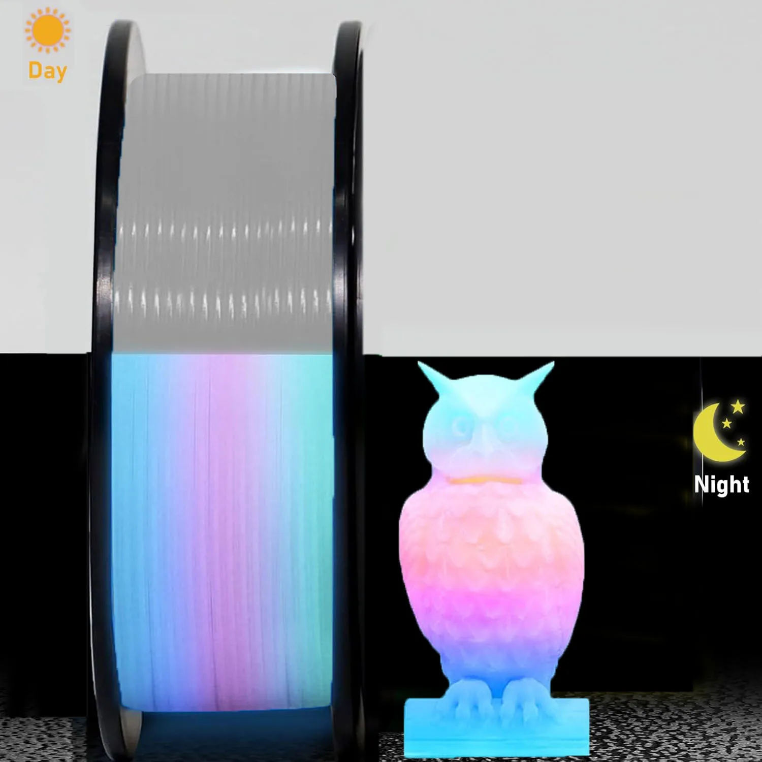 Glow-in-the-Dark PLA 3D Printer Filament Bundle 1.75mm Rainbow Color Dimensional Accuracy +/- 0.03mm for 3D Printing,250g
Glow-in-the-Dark PLA 3D Printer Filament Bundle 1.75mm Rainbow Color Dimensional Accuracy +/- 0.03mm for 3D Printing,250g