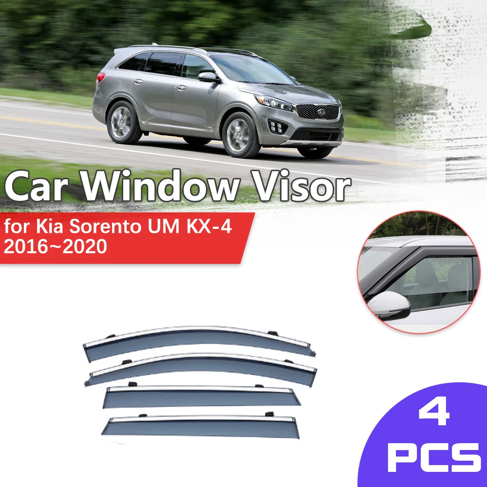 Car Window Visor Shelter for Kia Sorento UM KX-4 2016~2020 2017 2018 Rain Sun Eyebrow Sun Vent Awning Deflector Guard Accessorie
Car Window Visor Shelter for Kia Sorento UM KX-4 2016~2020 2017 2018 Rain Sun Eyebrow Sun Vent Awning Deflector Guard Accessorie