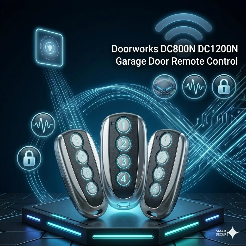 3pcs Doorworks DC800N DC1200N New Multifrequency Garage Remote Control Rolling Code 4CH Handheld Transmitter
3pcs Doorworks DC800N DC1200N New Multifrequency Garage Remote Control Rolling Code 4CH Handheld Transmitter