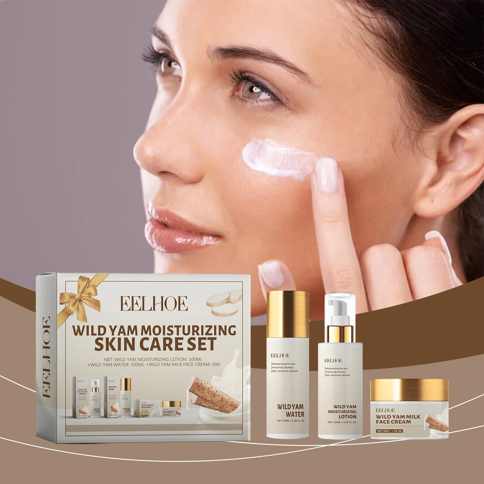Eelhoe 1set Wild Yam Face Care Set Moisturizing Skin Nourishing Rejuvenating Dark Spots Remover Repair Barrier Smooth Skin Set
Eelhoe 1set Wild Yam Face Care Set Moisturizing Skin Nourishing Rejuvenating Dark Spots Remover Repair Barrier Smooth Skin Set