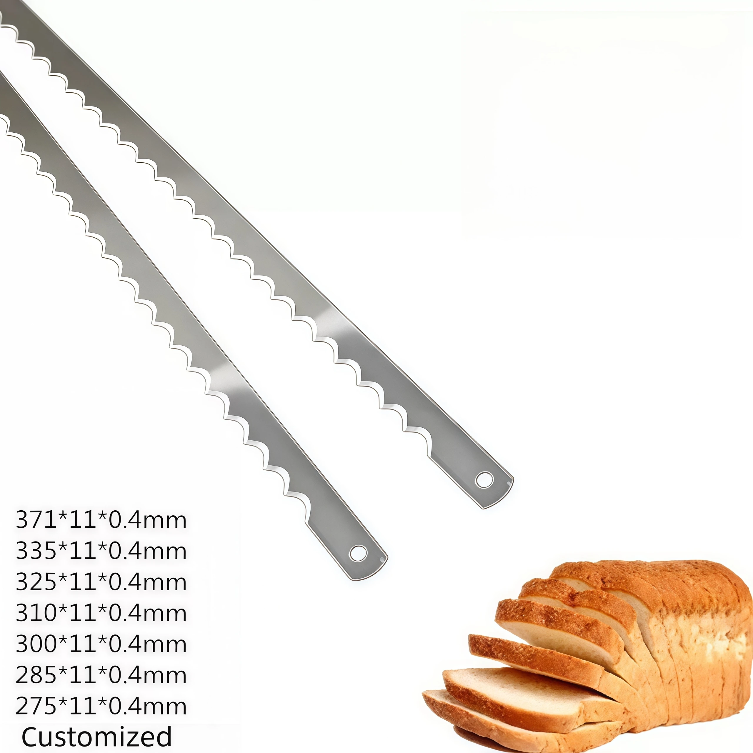 30 PCS SUS440C Bread Slicer Slitting Serrated Blade for Cutting Bread Cake Food sharp Bread Slicer Slitting Tooth Knife for Food
30 PCS SUS440C Bread Slicer Slitting Serrated Blade for Cutting Bread Cake Food sharp Bread Slicer Slitting Tooth Knife for Food