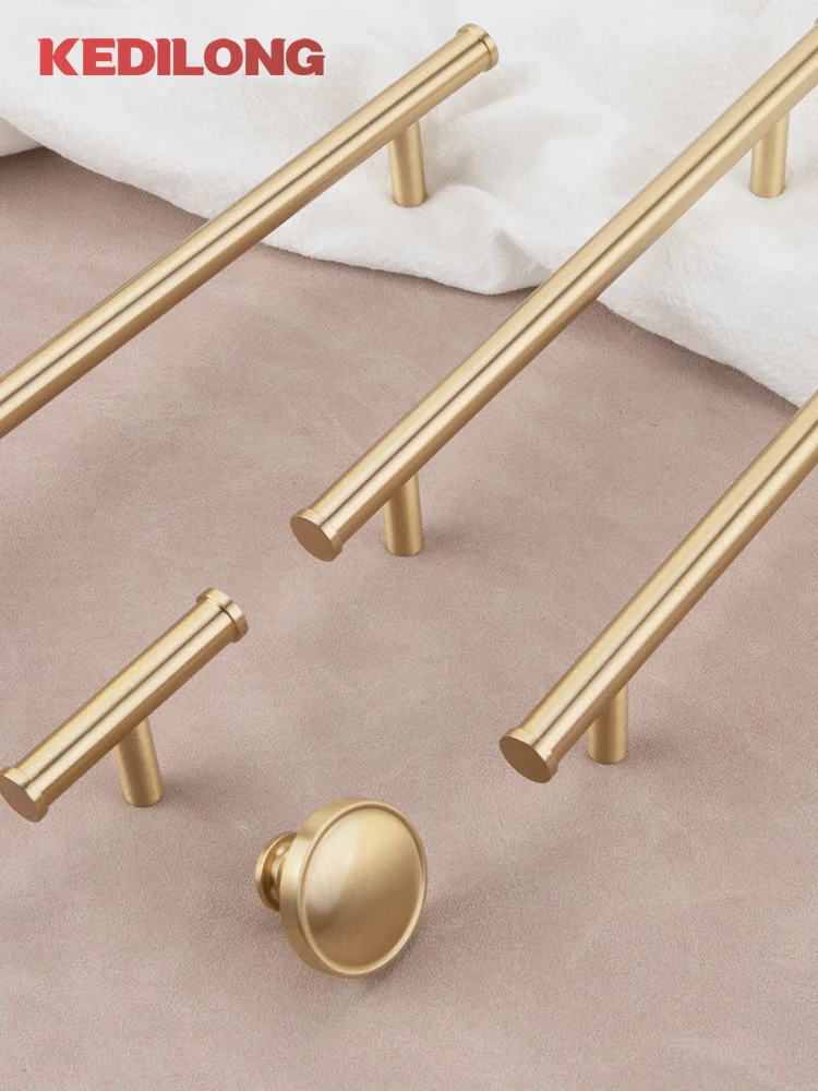 KEDLO modern minimalist gold long handle brushed brass kitchen cabinet Pull European light luxury drawer copper handle
KEDLO modern minimalist gold long handle brushed brass kitchen cabinet Pull European light luxury drawer copper handle