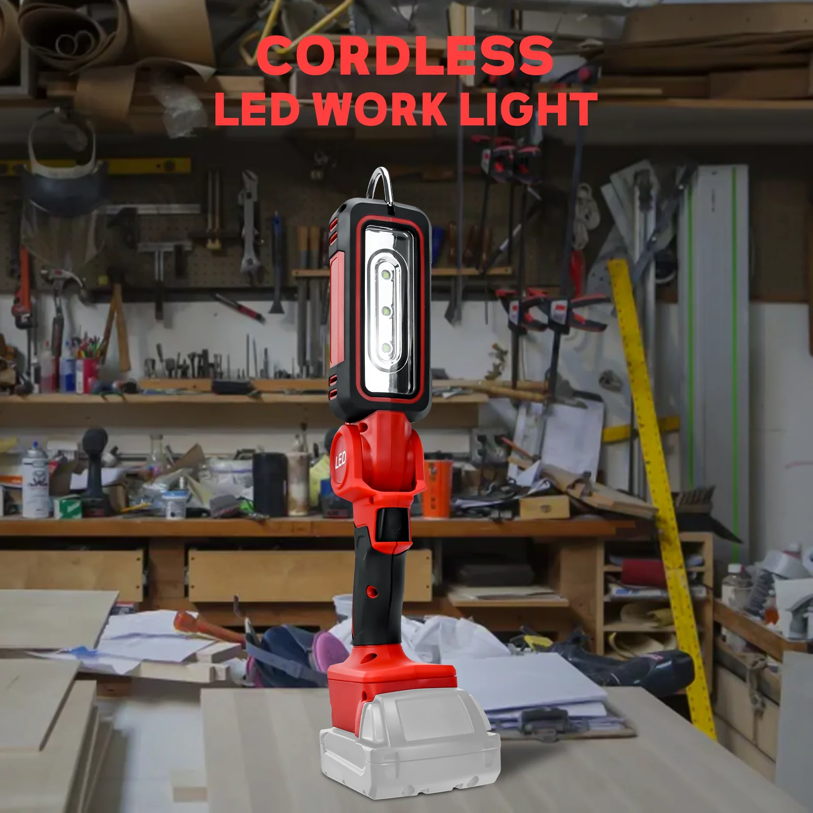 Portable 300W 1200LM LED Work Light Two Levels Adjustable Low Voltage Protection Wide-Angle Lighting for Milwaukee (No Battery)
Portable 300W 1200LM LED Work Light Two Levels Adjustable Low Voltage Protection Wide-Angle Lighting for Milwaukee (No Battery)