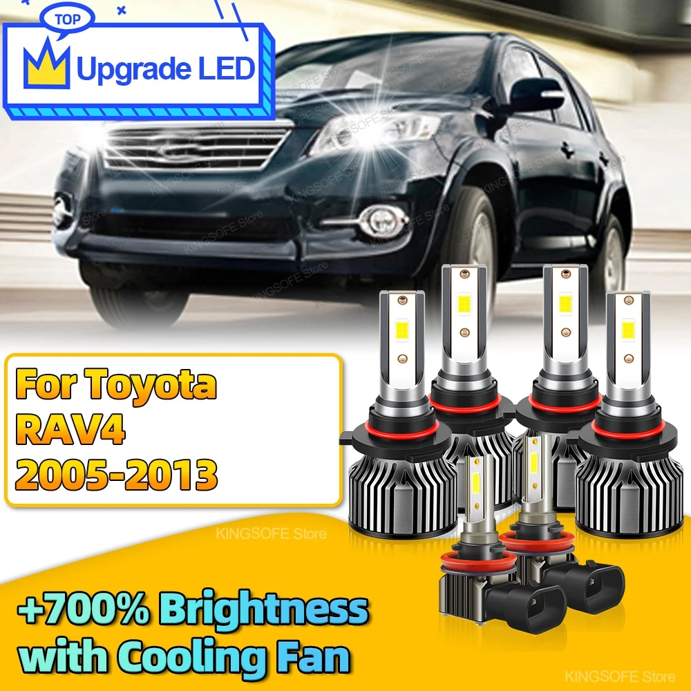2/6pcs LED Headlight 30000LM Canbus HB4 HB3 Car Front Light Bulbs H8 Fog Lamp For Toyota RAV4 2005 2006 2007 2008 2009 2010-2013
2/6pcs LED Headlight 30000LM Canbus HB4 HB3 Car Front Light Bulbs H8 Fog Lamp For Toyota RAV4 2005 2006 2007 2008 2009 2010-2013