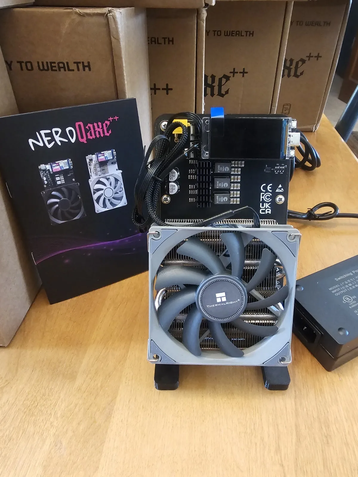AS BUY 2 GET 1 FREE New NerdQaxe++ Rev 6.1 6TH/s SHA-256 WIFI Bitcoin BTC BCH ETH Miner Solo Mining
AS BUY 2 GET 1 FREE New NerdQaxe++ Rev 6.1 6TH/s SHA-256 WIFI Bitcoin BTC BCH ETH Miner Solo Mining
