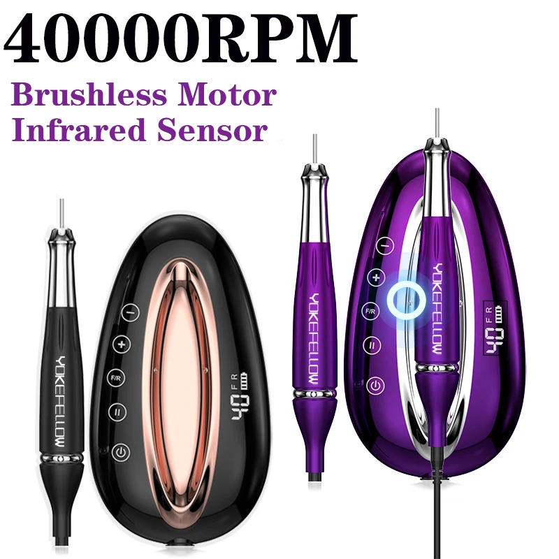 40000RPM PORTABLE ELECTRIC NAIL DRILL MANICURE MACHINE SET PROFESSIONAL BRUSHLESS MOTOR NAIL POLISHER WITH INFRARED SENSOR
40000RPM PORTABLE ELECTRIC NAIL DRILL MANICURE MACHINE SET PROFESSIONAL BRUSHLESS MOTOR NAIL POLISHER WITH INFRARED SENSOR