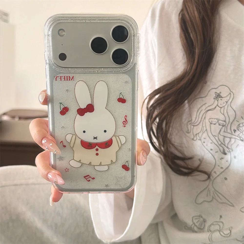 Korean Cute Miffy Bunny Phone Case for iPhone 17 Pro 16 13 14 15 Pro Max Fundas Clear Cases Cartoon Cherry Glitter Shockproof Co
Korean Cute Miffy Bunny Phone Case for iPhone 17 Pro 16 13 14 15 Pro Max Fundas Clear Cases Cartoon Cherry Glitter Shockproof Co