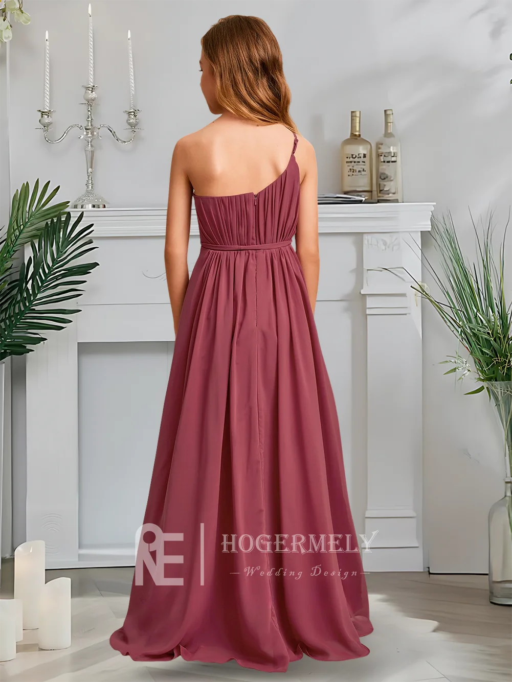 A Child A Line Junior Bridesmaid Dress Flower Girl Dress Chiffon One Shoulder Floor Length Kids Girls Party Wedding Formal Black
A Child A Line Junior Bridesmaid Dress Flower Girl Dress Chiffon One Shoulder Floor Length Kids Girls Party Wedding Formal Black