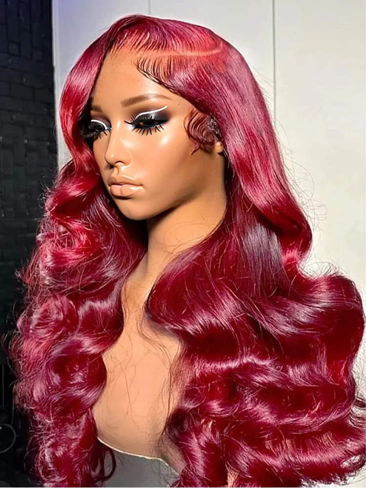 YKB Burgundy 13x6 HD Lace Frontal Human Hair Wig 99J Red Colored 13x7 Lace Front Wigs 200 Density Brazilian For Women 30 Inch
YKB Burgundy 13x6 HD Lace Frontal Human Hair Wig 99J Red Colored 13x7 Lace Front Wigs 200 Density Brazilian For Women 30 Inch