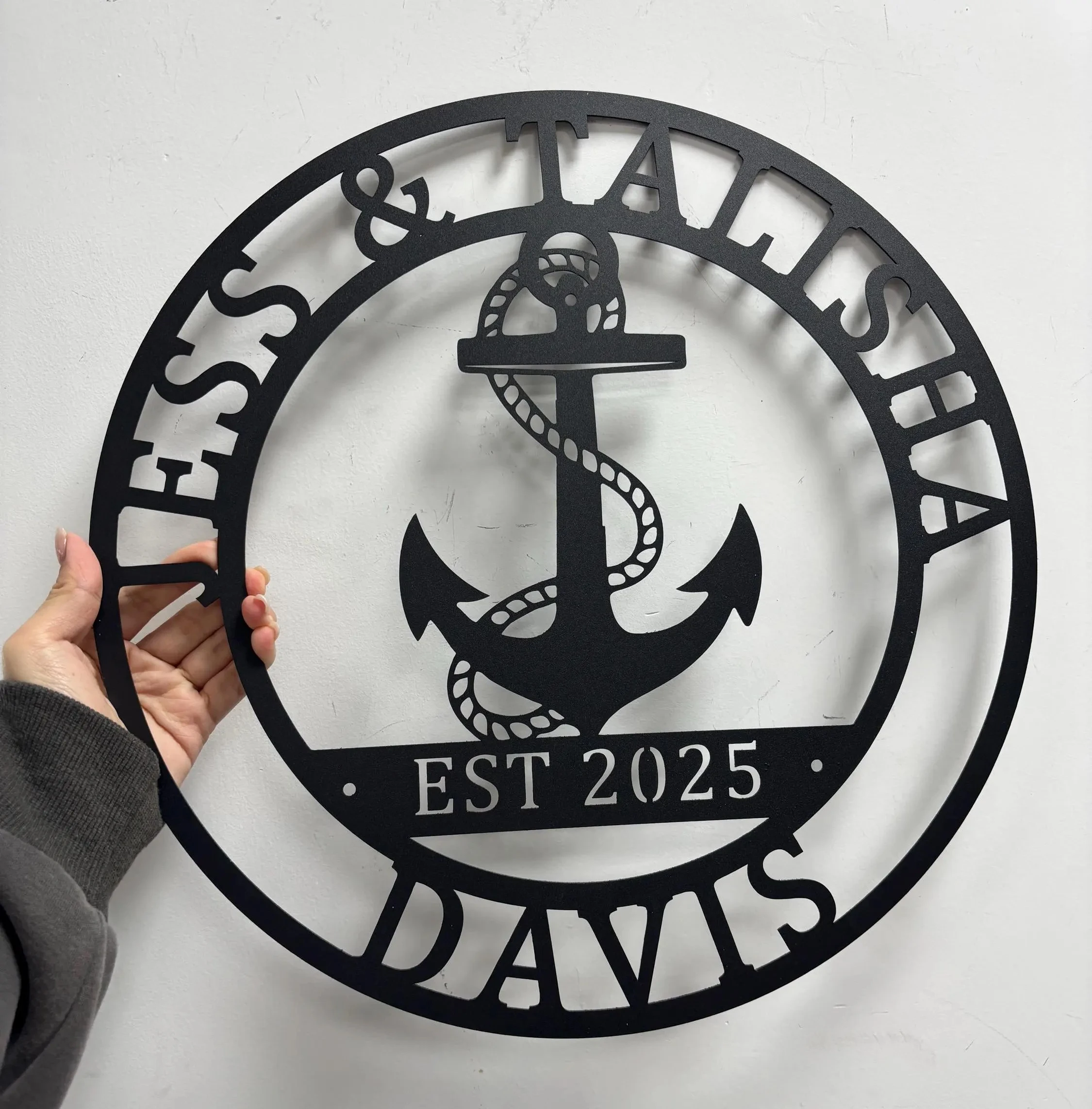 Anchor Monogram Sign,Custom Marine Metal Art,Sailor Name House Sign,Nursery Decor,Personalized Last Name Sign,Room Decor
Anchor Monogram Sign,Custom Marine Metal Art,Sailor Name House Sign,Nursery Decor,Personalized Last Name Sign,Room Decor