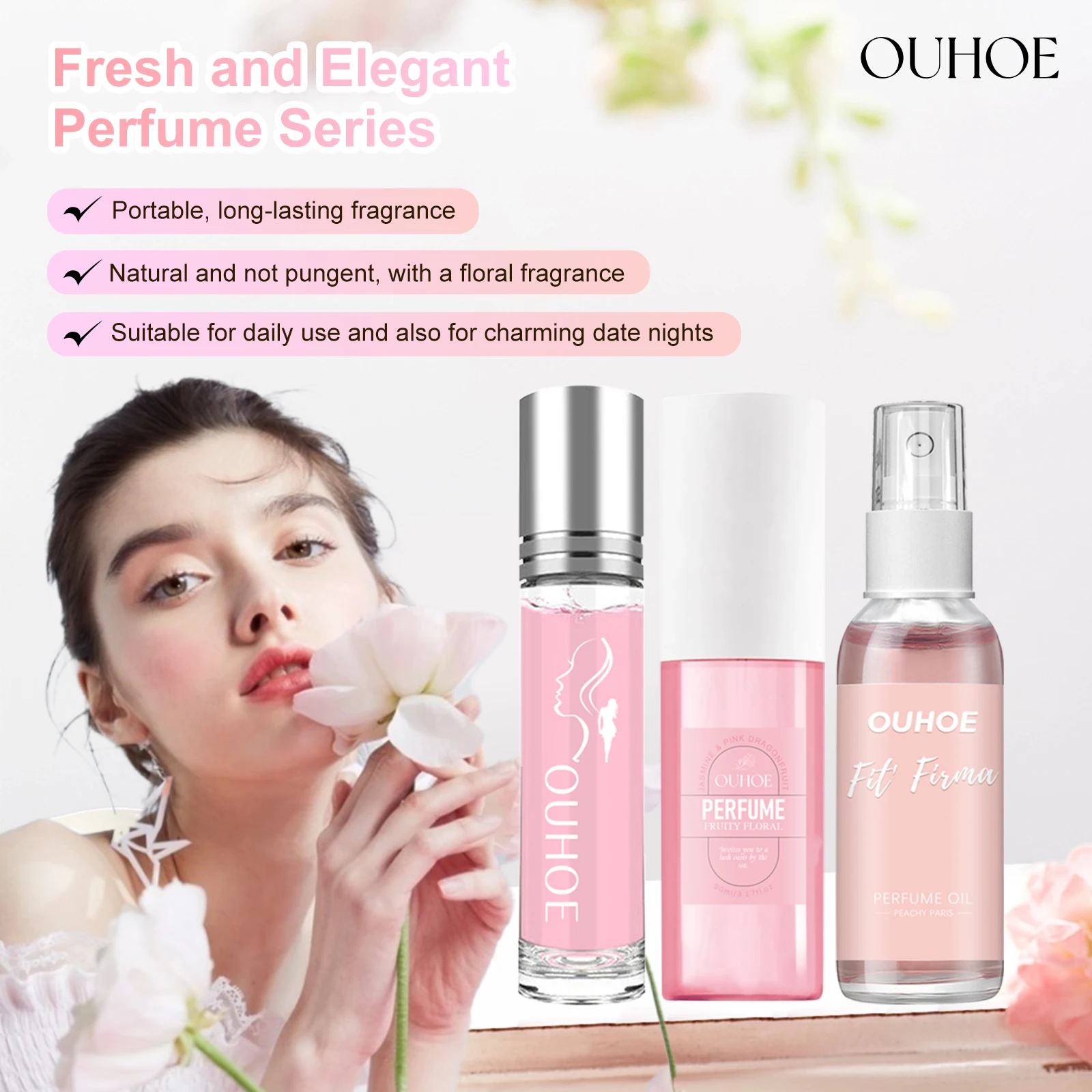 Fresh Elegant Perfume Dating Romantic Rose Floral Scent Freshing Pheromone Flirt Charming Release Long Lasting Fragrance Perfume
Fresh Elegant Perfume Dating Romantic Rose Floral Scent Freshing Pheromone Flirt Charming Release Long Lasting Fragrance Perfume