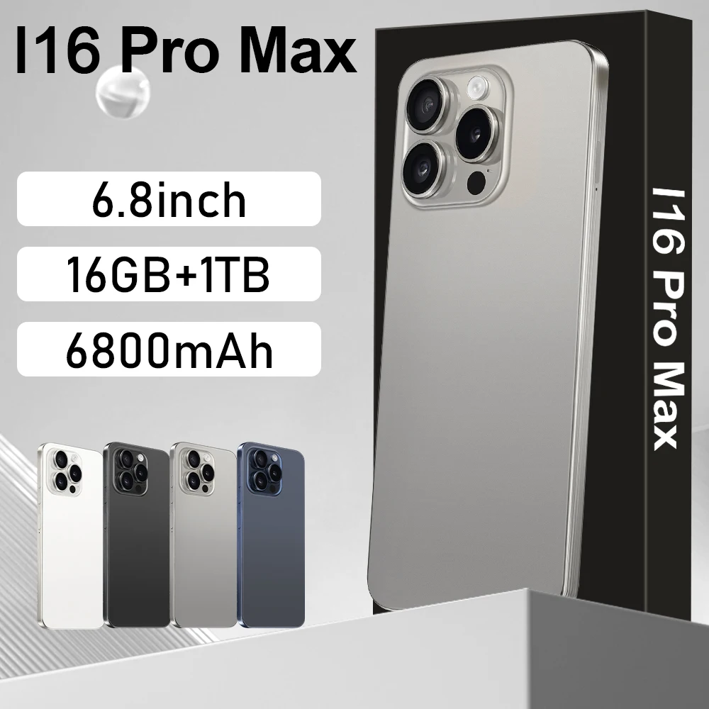 I16 ProMax NEW HOT 2025 original intelligent 5G dual card dual standby Android 14 system global version 8000mAh battery
I16 ProMax NEW HOT 2025 original intelligent 5G dual card dual standby Android 14 system global version 8000mAh battery