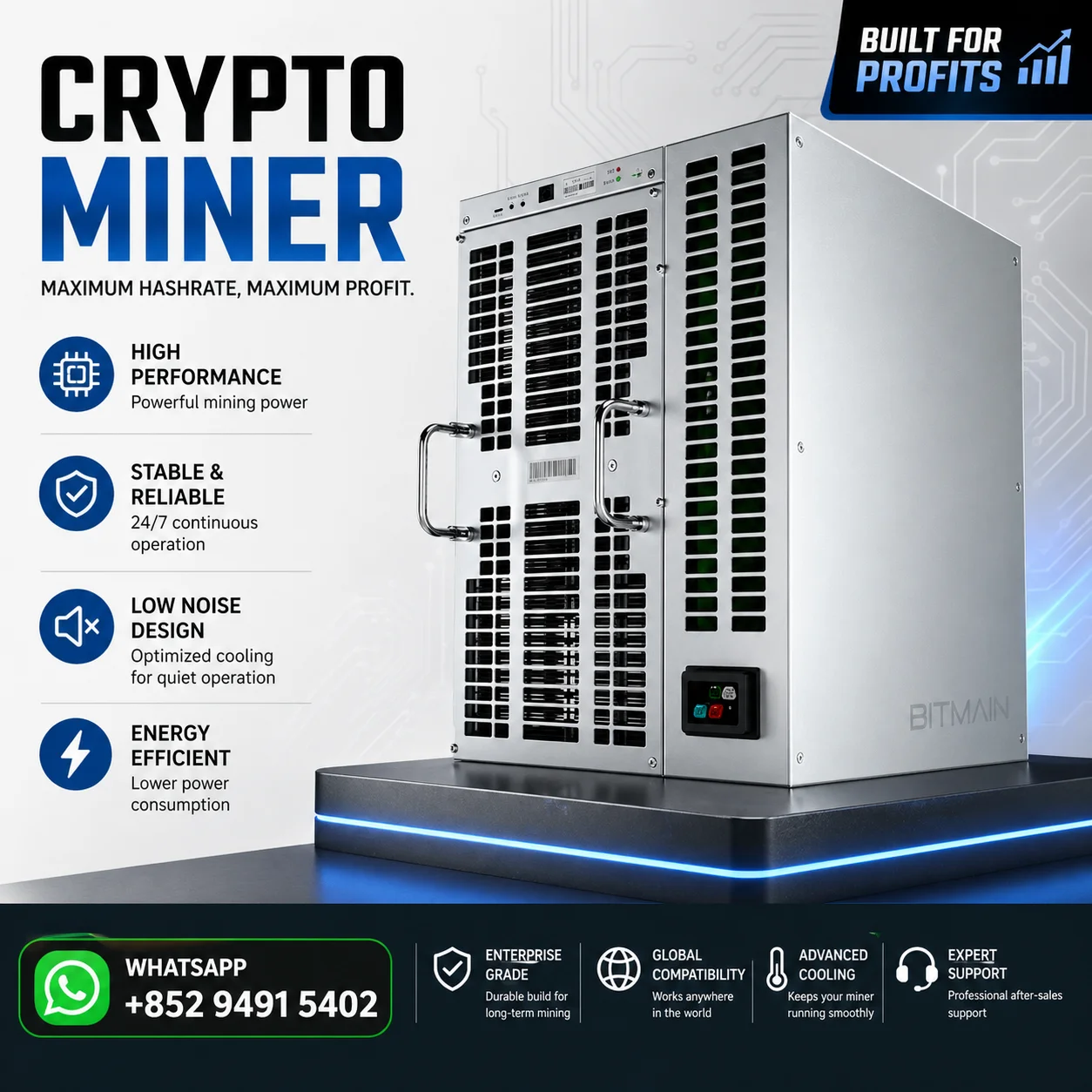 AV Bitmain Antminer S23 Immersion 442T 5304WSHA-256 Bitcoin Mining Oil Cooler S21XP IMM 300 T Aisc Miners
AV Bitmain Antminer S23 Immersion 442T 5304WSHA-256 Bitcoin Mining Oil Cooler S21XP IMM 300 T Aisc Miners