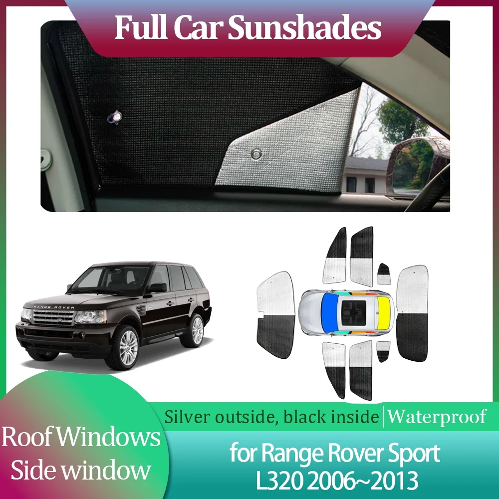 Full Car Sunshades for Range Rover Sport L320 2006~2013 Windshield Curtain Side Roof Windows Sun Visor Sunroof Cover Accessories
Full Car Sunshades for Range Rover Sport L320 2006~2013 Windshield Curtain Side Roof Windows Sun Visor Sunroof Cover Accessories