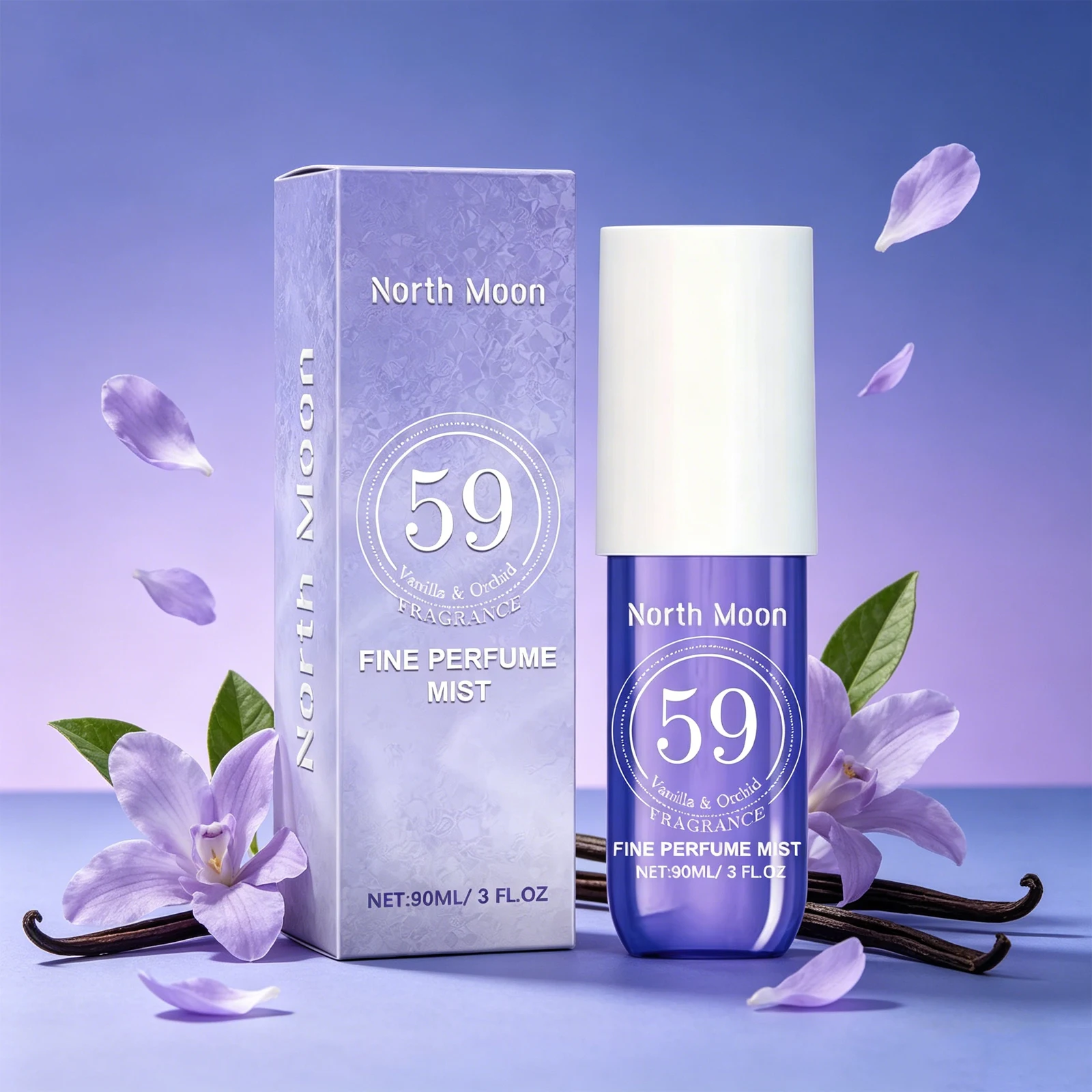 North Moon 90ml Vanilla Fragrance Spray Fresh and Natural Orchid Fragrance Delicate and Long-lasting Fragrance Date Fragrance
North Moon 90ml Vanilla Fragrance Spray Fresh and Natural Orchid Fragrance Delicate and Long-lasting Fragrance Date Fragrance