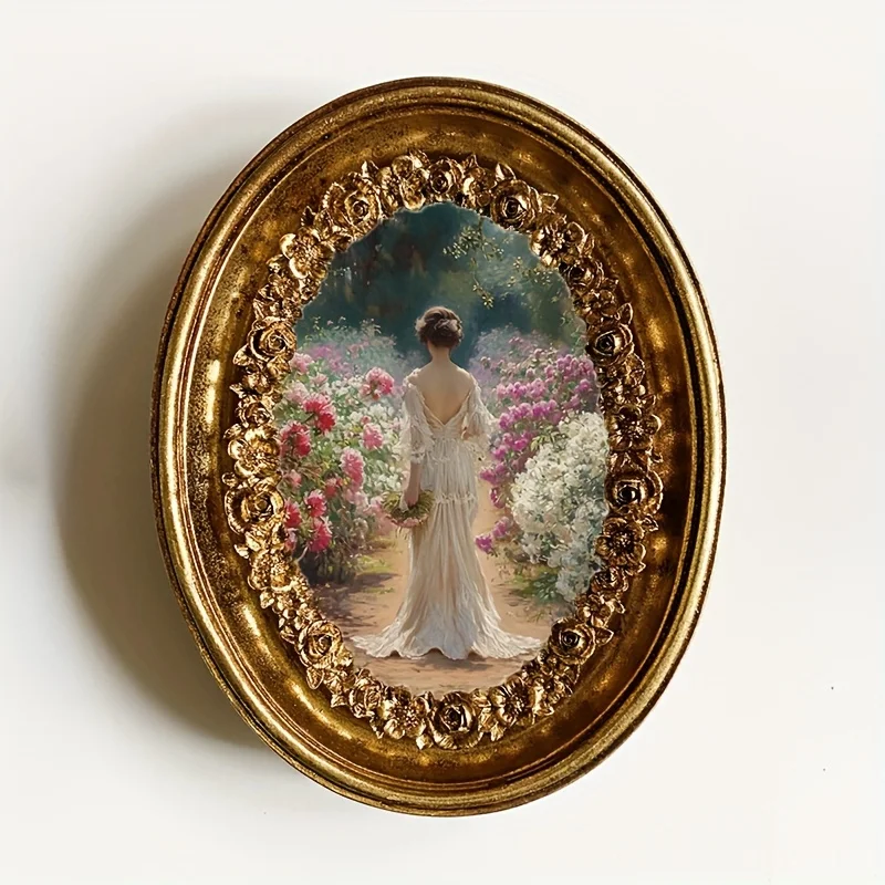 Oval Antique Golden Flower Embossed Photo Frame Home Decor Room Decor Wall Decor Vintage Picture Frame
Oval Antique Golden Flower Embossed Photo Frame Home Decor Room Decor Wall Decor Vintage Picture Frame