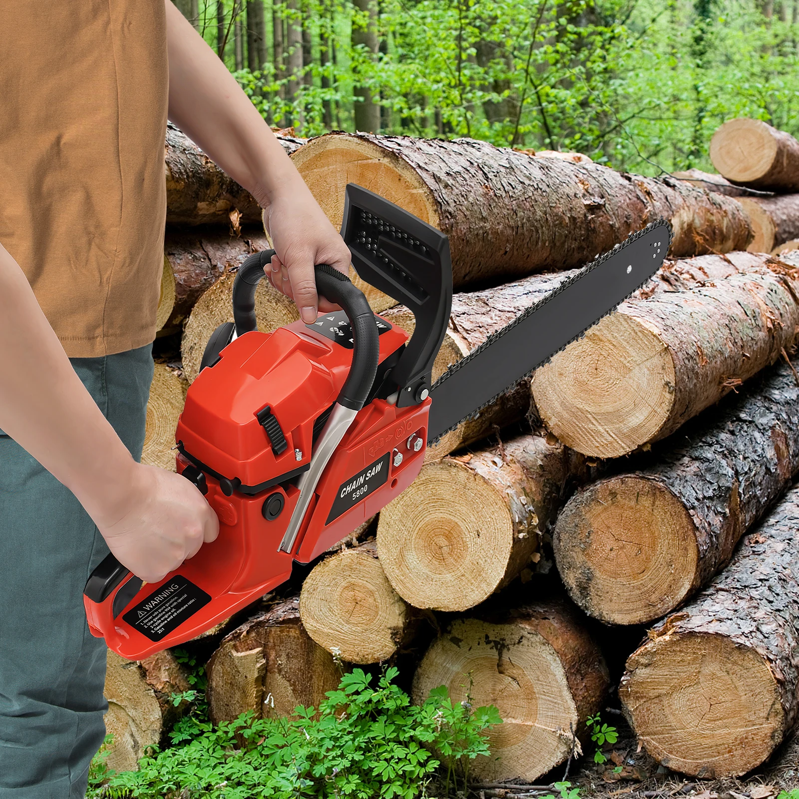 Gasoline Chain Saw, 58cc 2 Stroke 20 Inch Gas Chainsaw, 3.5HP 10500RPM High Power for Wood Cutting Logging, Christmas Sale
Gasoline Chain Saw, 58cc 2 Stroke 20 Inch Gas Chainsaw, 3.5HP 10500RPM High Power for Wood Cutting Logging, Christmas Sale