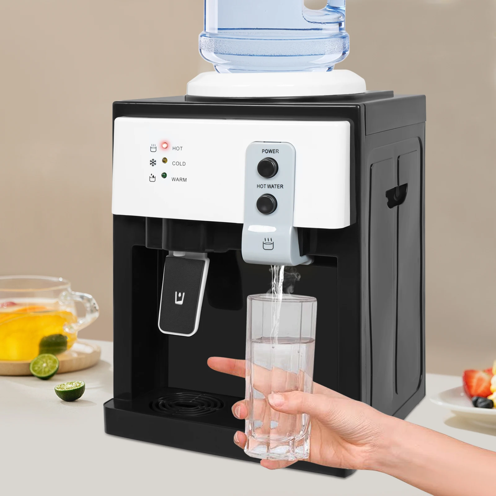 110V 5 Gallon Top Loading Countertop Water Cooler Dispenser Freestanding Warm &Hot&Col Black with European Whited Water
110V 5 Gallon Top Loading Countertop Water Cooler Dispenser Freestanding Warm &Hot&Col Black with European Whited Water
