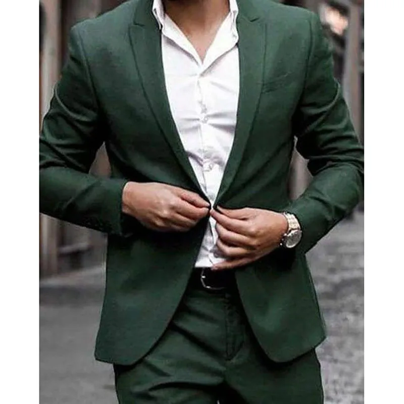 Green One Button Slim Fit Men Suits Skinny High Quality Outfits Elegant Blazer 2 Piece Jacket Pants Set Formal Business Clothing
Green One Button Slim Fit Men Suits Skinny High Quality Outfits Elegant Blazer 2 Piece Jacket Pants Set Formal Business Clothing